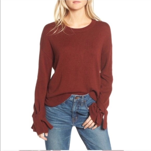 Madewell Sweaters - Madewell Tie Cuff Sweater Small